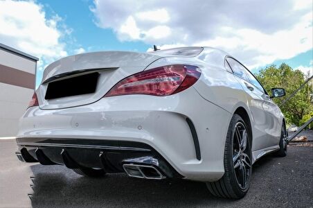 Mercedes W117 Cla 45 Dıfüzör & Egzoz Setı 16-19 Sılver Egzoz Ile