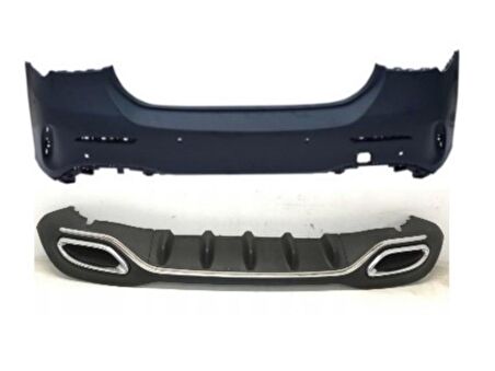 Mercedes W117 Cla Serisi Oem Amg Arka Tampon&Egzoz
