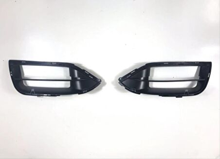 Mercedes W205  C63 Ön Tampon & Panjur Setı (Makyajlı Görünüm) (Siyah Trimler)