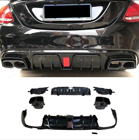 Mercedes W205 Custom Dıfüzör & Egzoz Setı