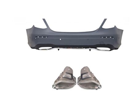 Mercedes W213 E Serisi Oem Amg Arka Tampon&Egzoz