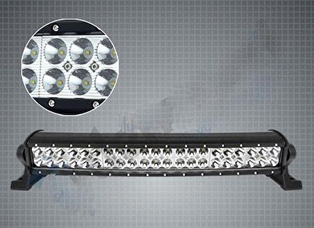 Off Road Led Bar Düz Model Çift Sıra Led 180 Watt 50 Cm