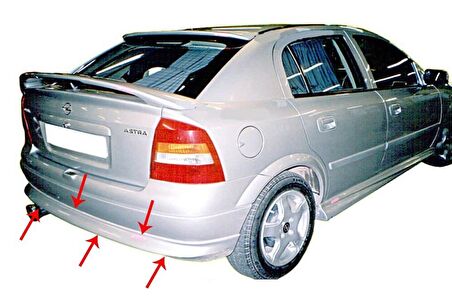 Opel Astra G HB Arka Tampon Altı Fiber 1998-2009