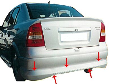 Opel Astra G SD Arka Tampon Altı Fiber 1998-2009