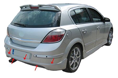 Opel Astra H HB Arka Tampon Altı Fiber 2004 ve Sonrası