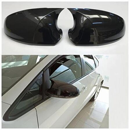 Opel Astra J (2009-2015) Batman Yarasa Ayna Kapağı (Parlak Siyah)