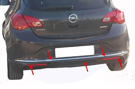 Opel Astra J HB Arka Tampon Altı (Facelift) Fiber 2010 ve Sonrası