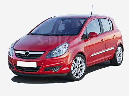 Opel Corsa D Krom Yan Kapı Çıtası 4 Prç 2007-2014