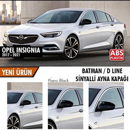 Opel Insignia (2017-2022) Batman Yarasa Ayna Kapağı (Parlak Siyah)