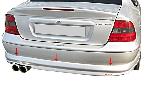 Opel Vectra B Arka Tampon Altı Fiber 1995-2002