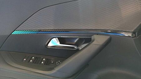 Peugeot 2008 Iç Kapı Açma Kolu Kaplama - Karbon