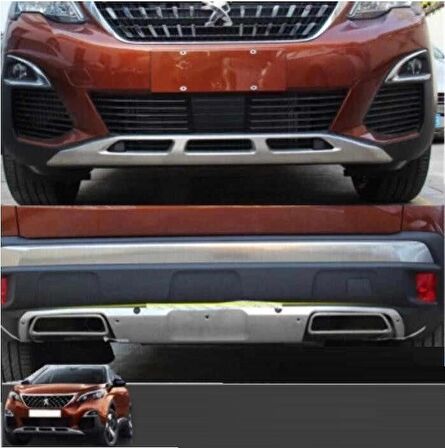 Peugeot 3008 Ön Arka Tampon Koruyucu Difüzör 2016-2019