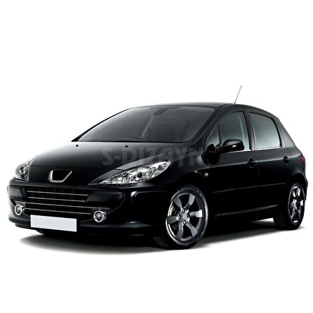 Peugeot 307 Krom Cam Çıtası 4 Prç 2001-2008