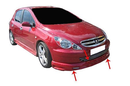 Peugeot 307 Ön Tampon Altı (Telli) Fiber 2001-2008