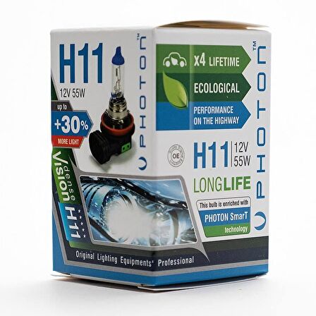 H11 12V 55W Pr Ll +%30 Fazla Işık