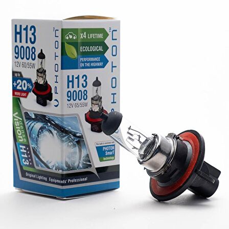 H13 12V 60/55W 9008 Pr Ll +%30 Fazla Işık