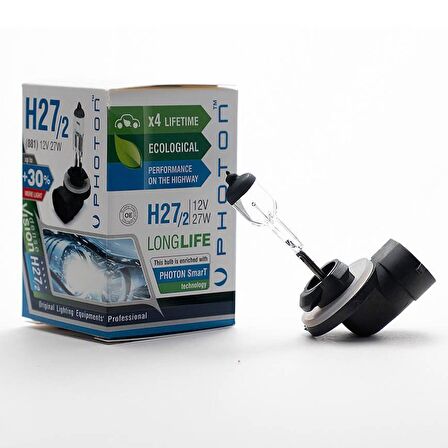 H27/2 12V 27W Pr Ll +%30 Fazla Işık