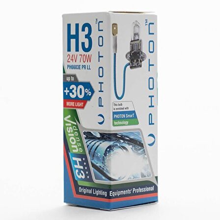 H3 24V 70W Pr Ll +%30 Fazla Işık