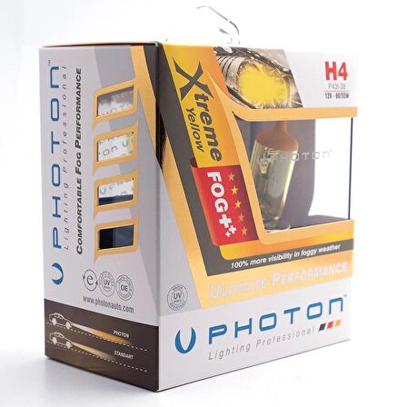 H4 12V 60/55W Xtreme Yellow