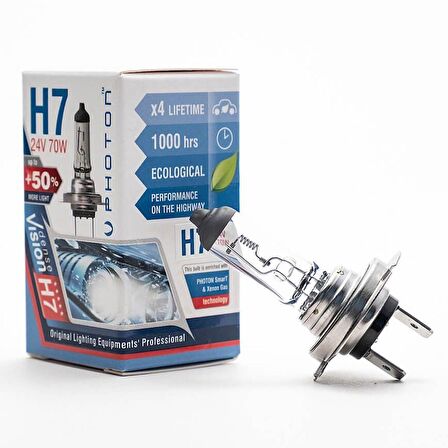 H7 24V 70W Ultra +%50 Fazla Işık