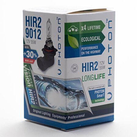 Hır2 9012 12V 55W Pr Ll +%30 Fazla Işık