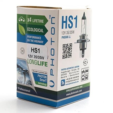 Hs1 H4 12V 35/35W Px43T Ampul