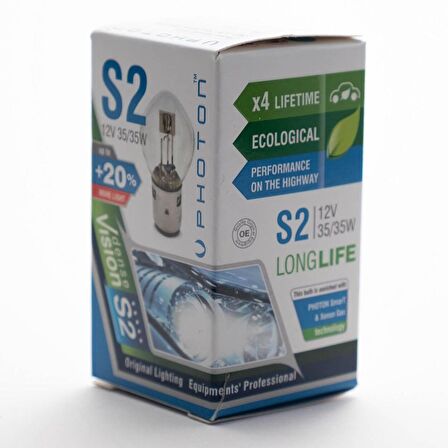 S2 12V 35/35W Moped Far Ampülü