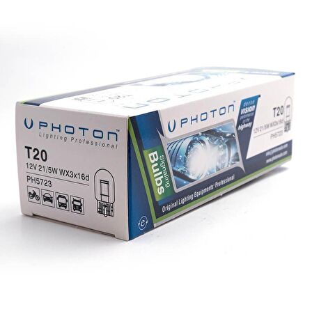 T20 21/5W 12V Çift Devre Dipsiz Ampul