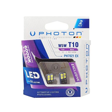 W5W T10 Ph7021 Ex Can-Bus Özel Plaka Led