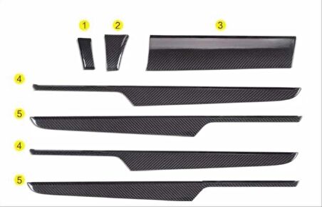 Porsche Macan 2014-2017 Karbon Fıber Kaplama Setı