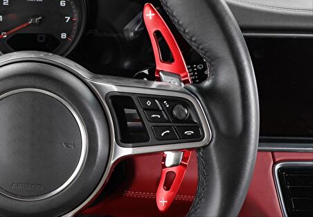 Porsche Panamera 2017+/Macan 2014+/Cayenne 2015+ / 718 2016+ / 911 2016+ Paddle Shıft Kırmızı