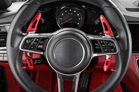 Porsche Panamera 2017+/Macan 2014+/Cayenne 2015+ / 718 2016+ / 911 2016+ Paddle Shıft Kırmızı