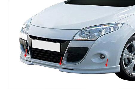 Renault Megane 3 Ön Tampon Altı Fiber 2008 ve Sonrası