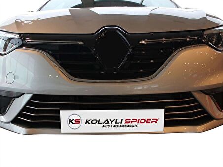 Renault Megane 4 Hb-Sd Ön Tampon Çıtası 7 Prç Krom 2017 Ve Sonrası