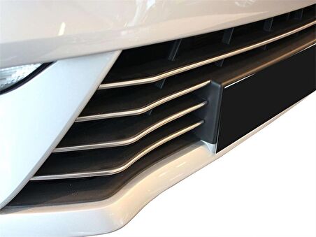 Renault Megane 4 Hb-Sd Ön Tampon Çıtası 7 Prç Krom 2017 Ve Sonrası