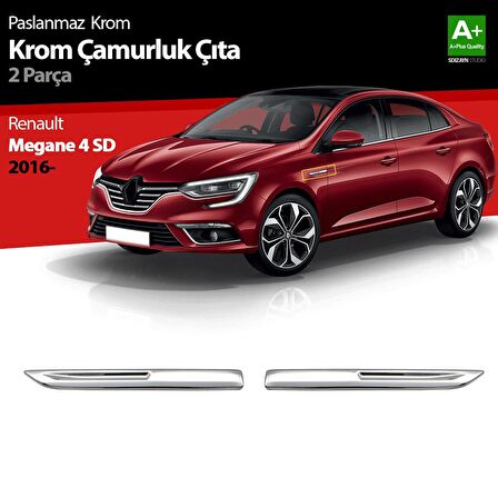 Renault Megane 4 Krom Çamurluk Sinyal Çıtası 2 Prç. 2016-2020