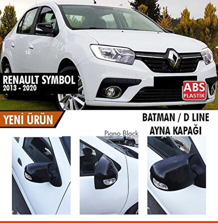 Renault Symbol (2013-2020) Batman Yarasa Ayna Kapağı (Piano Black)