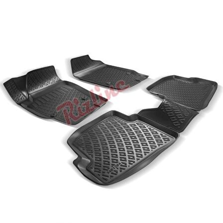 Rizline Ford Focus 5 2018 Sonrası 3D Paspas Siyah