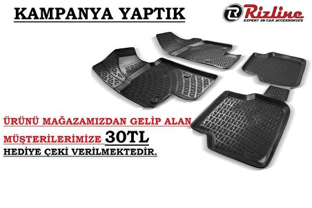 Rizline Kia Rio 2011-2016 3D Havuzlu Paspas Drs 4X4