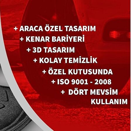 Rizline Mercedes A180 3D Havuzlu Paspas Drs Tuning