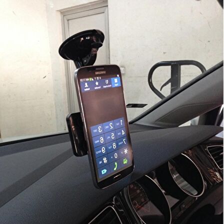 Telefon Tutacağı Vantuzlu Ayna Büyük Siyah-Beyaz /Syte115