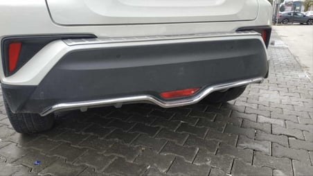 Toyota C-Hr 2016-2019 Arka Tampon Alt Çıtası Nıkelaj