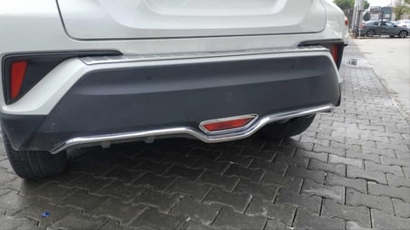 Toyota C-Hr 2016-2019 Arka Tampon Alt Çıtası Nıkelaj