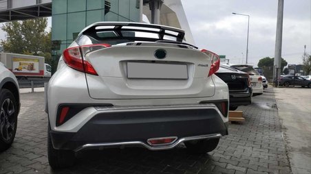 Toyota C-Hr 2016-2019 Arka Tampon Alt Çıtası Nıkelaj