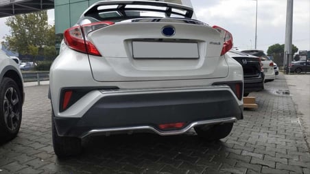 Toyota C-Hr 2016-2019 Arka Tampon Alt Çıtası Nıkelaj