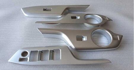 Toyota C-Hr 2016-2019 Kapı Kolçak Kaplama Sılver (Advance Model)