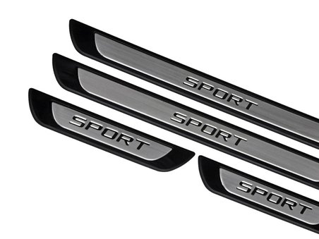 Toyota Corolla E140, E150 Krom Kapı Eşik Koruması Sport Line 2007-2013 4 Parça