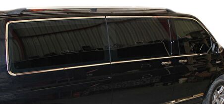 Volkswagen Caravelle T6 Cam Çerçevesi 14 Prç Krom (U.Ş) 2015 Ve Sonrası