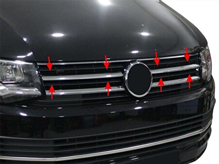 Volkswagen Caravelle T6 Ön Panjur Çıtası 2 Prç 2015 Ve Sonrası