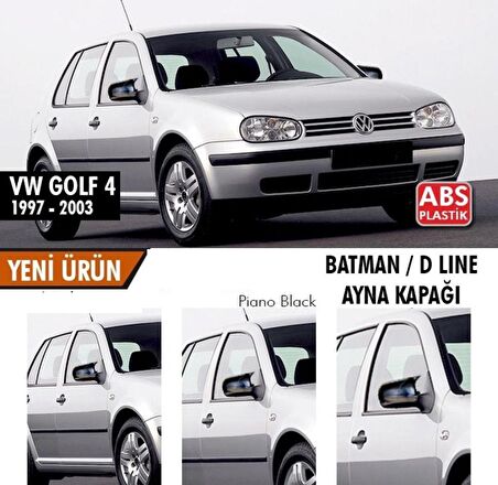 Volkswagen Golf 4 (1997-2003) Batman Yarasa Ayna Kapağı (Parlak Siyah)